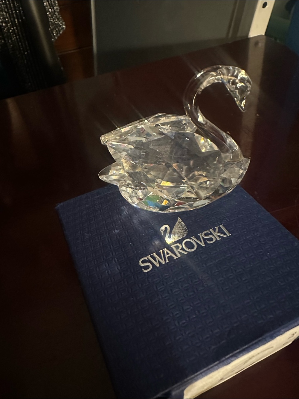 Swarovski Clear Crystal Swan Figurine